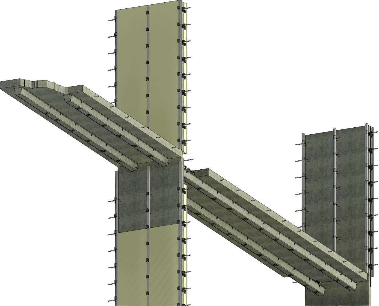 Stay-in-place EPS forms at a Climate-Deck junction