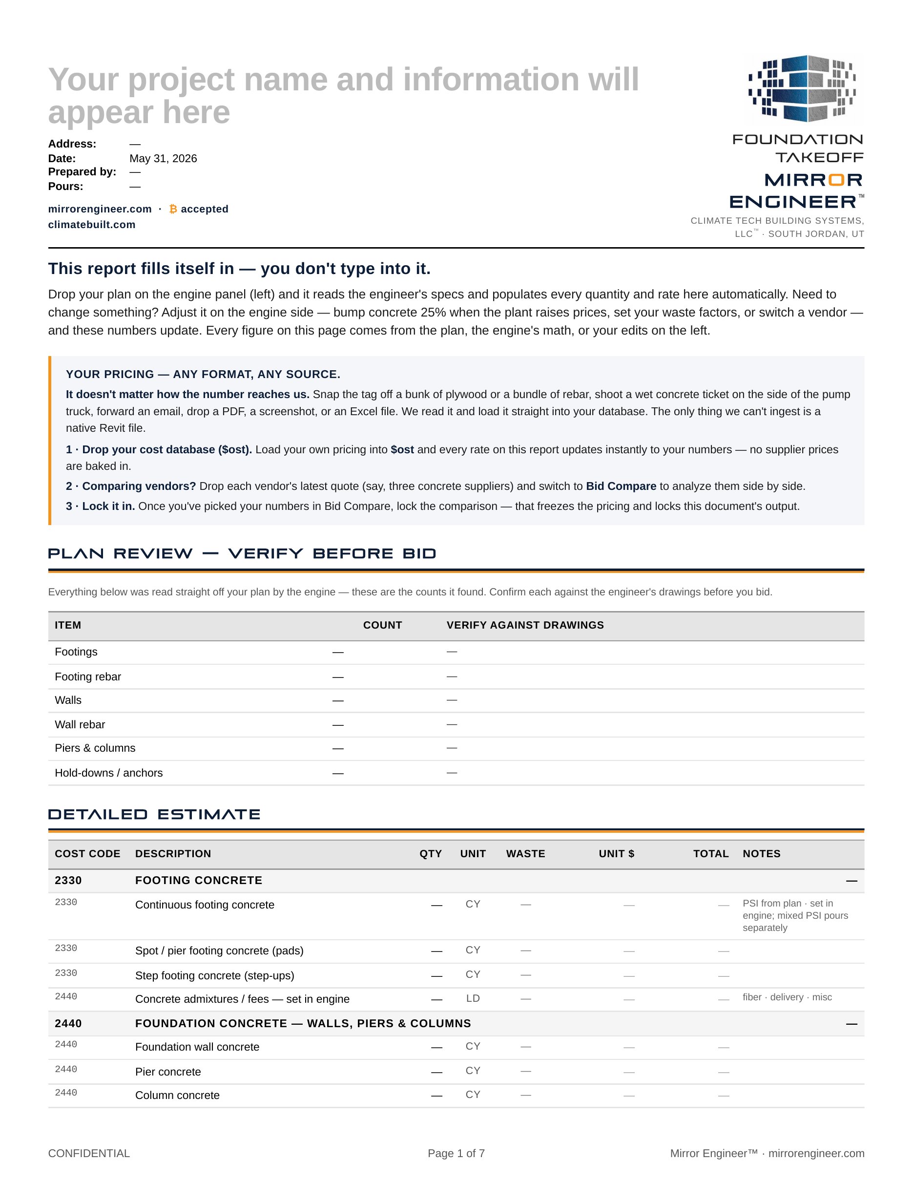 Foundation Report page 1