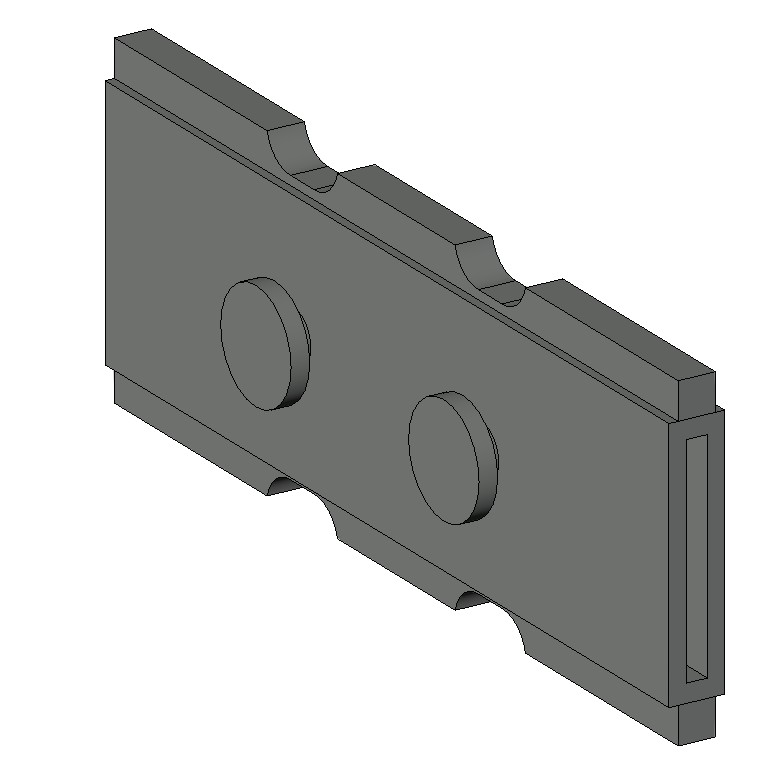 Center tie with post — the anchor point corner ties load into