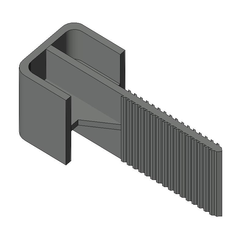 CTBS tie — 1.5 x 1.5 metal-stud channel head
